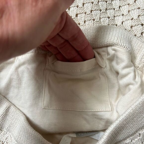 Athleta Women’s Beige Crochet Boho Midi Skirt Lined Size Small 100% Cotton - Picture 6 of 10